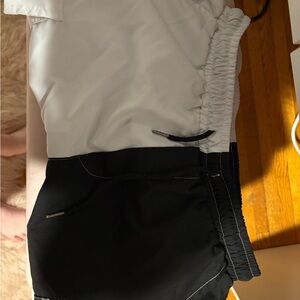 Men's Black and White Athletic Shorts